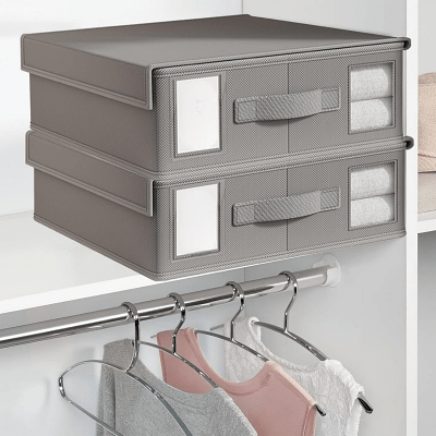 BOITE DE RANGEMENT - NewStorageBox™ - Gris - Comptoir du LIT