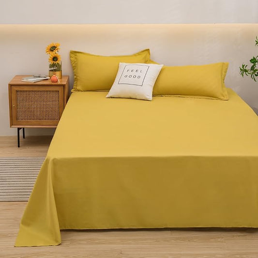 Drap Housse - LinoSoftSheet™ - Jaune - Comptoir du LIT