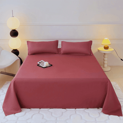 Drap Housse - LinoSoftSheet™ - Prune - Comptoir du LIT