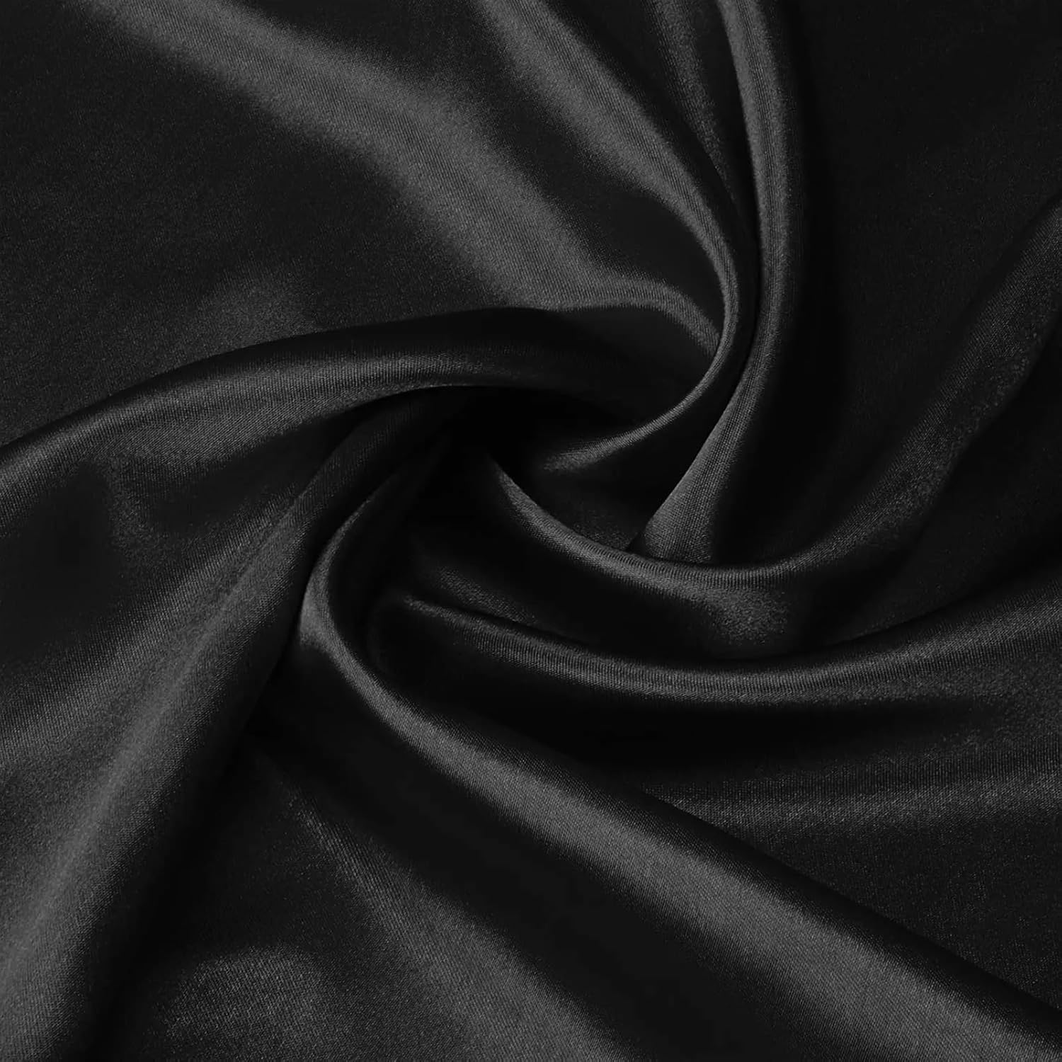 Taie d'Oreiller en Satin - SatinDreamPillow™ - Noir - Comptoir du LIT