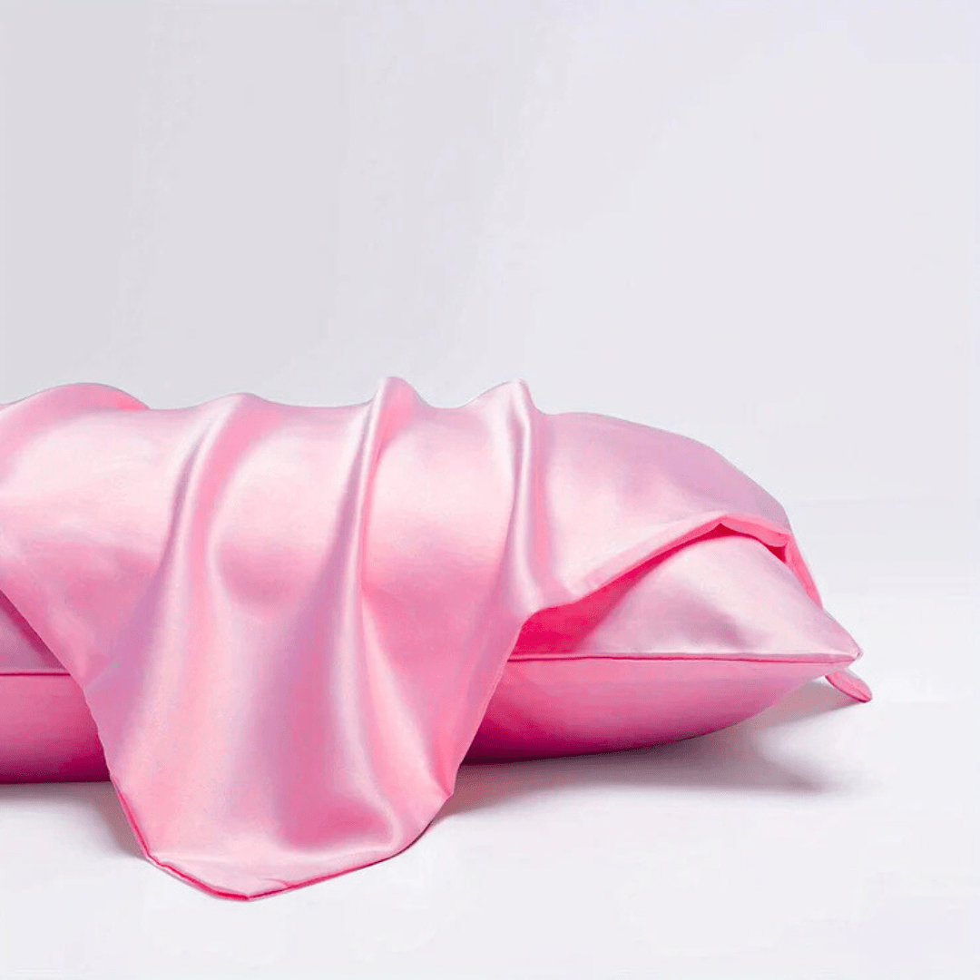 Taie d'Oreiller en Satin - SatinDreamPillow™ - Rose - Comptoir du LIT