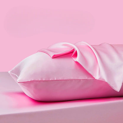 Taie d'Oreiller en Satin - SatinDreamPillow™ - Rose - Comptoir du LIT